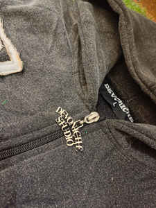 Survêtement vintage vieilli personnalisé avec patchs de broderie évasée Survêtement coupe ample imprimé numérique - Product Image 4