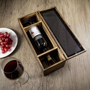 Porte-bouteille à vin en acier inoxydable avec doublure en similicuir, design traditionnel, écologique et durable, idéal pour les retraités et la salle de séjour - Product Image 1