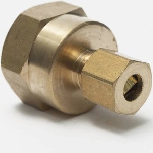 Connecteur de compression femelle en laiton sans plomb forgé à chaud certifié ISO X OD - Résistant à la corrosion basse pression - Product Image 2