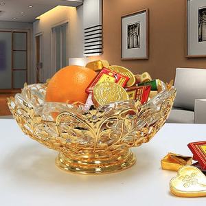 Bol de service décoratif artisanal en acier inoxydable doré, écologique et compatible lave-vaisselle, idéal pour fruits, collations et centre de table à la maison - Product Image 6