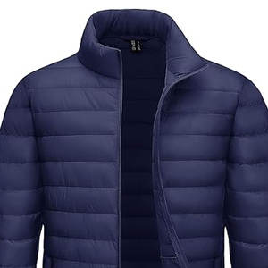 Veste matelassée légère et chaude pour homme, OEM, avec 4 poches, résistante à l'eau et au vent, vêtement décontracté pour l'extérieur - Product Image 2