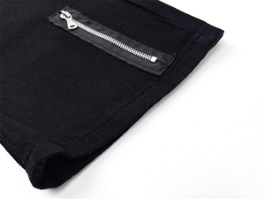 Vaqueros personalizados para hombre con diseño de cremallera y empalmes, pantalones largos de moda, holgados, de pierna ancha y micro acampanados, estilo urbano. - Product Image 5