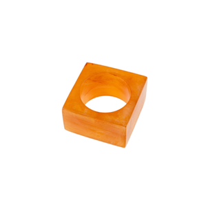 Mustard Color Resin Napkin Rings Elegant Dinner Used <b>Square</b> Best Handicrafts Dinner <b>Table</b> Used Resin Napkin Ring - Product Image 1