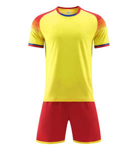 Conjunto de Uniforme de Entrenamiento de Fútbol de Secado Rápido al por Mayor, Uniforme de Equipo Transpirable de Manga Corta, Pantalones Cortos Personalizables con Imágenes Impresas - Product Image 6