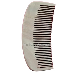 Peigne en bois personnalisé, petit format de poche, à dents larges, pour démêler la barbe et les cheveux, ensemble de brosses de massage pour hommes et femmes, usage domestique, cadeau de mariage - Product Image 3