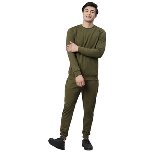 Ensemble de survêtement pour homme à col roulé en fibre de bambou 100% respirant, veste et pantalon de jogging, décontracté, pour le sport en plein air, la course à pied, vêtements de sport modernes - Product Image 3