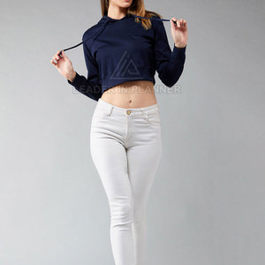 เสื้อครอปฮู้ดดี้ผู้หญิงคุณภาพพรีเมียมขายดีที่สุด ลดราคาออนไลน์ เสื้อครอปฮู้ดดี้สีพื้น - Product Image 5