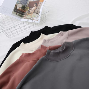 เสื้อสเวตเชิ้ตคอกลมโอเวอร์ไซส์แบบยูนิเซ็กซ์ ผ้าฟลีซ ระบายอากาศได้ดี สีพื้น ผ้าถัก แขนยาวปกติ สวมใส่สบาย เหมาะสำหรับฤดูหนาว - Product Image 6