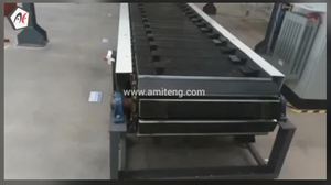 Convoyeur à bande maillée avec déflecteur anti-déversement en acier inoxydable et aile latérale pour le transport de matériaux de séchoir à grains - Product Image 6