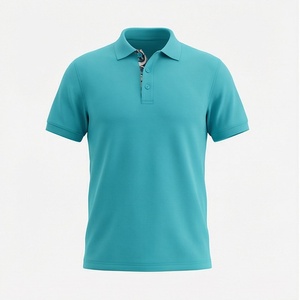 เสื้อโปโลพิมพ์ลายออกแบบเองคุณภาพสูงสำหรับผู้ชาย ผลิตจากโพลีเอสเตอร์ 96% และอีลาสเทน 4% ระบายอากาศได้ดี เสื้อผ้ากีฬาที่ยั่งยืน - Product Image 1