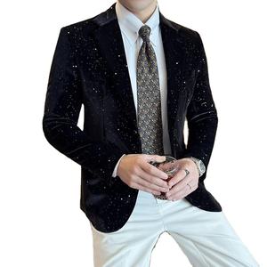Nouvelle Arrivée : Blazer de smoking ajusté pour homme, simple boutonnage, idéal pour mariages et occasions professionnelles, grandes tailles et respirant - Product Image 1