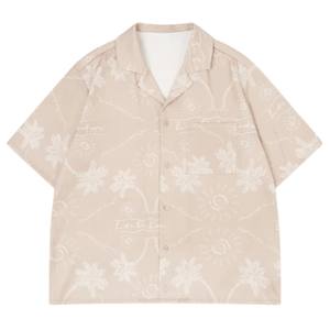 Camisa de Verano con Estampado de Palmeras para Hombre, Corte Holgado, Manga Corta, Estilo Hawaiano, Ropa Casual para Vacaciones en la Playa, Tendencia - Product Image 1