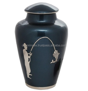 Urnas funerarias decorativas de diseño clásico de buena calidad hechas a mano para cenizas Urnas conmemorativas funerarias para hombres y mujeres - Product Image 6