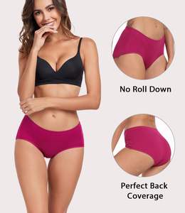 Culottes Hipster Confort Naturel pour Femme – Tissu Doux, Respirant, Extensible, Maintien Sûr, Couverture Complète, Usage Quotidien, Couleur Unie - Product Image 2