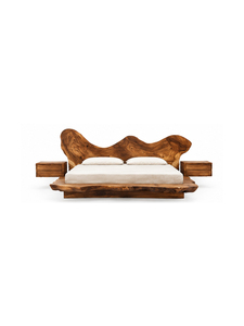 Base de Cama de Madera Maciza, Diseño Moderno y Minimalista, Acabado Natural Duradero, Muebles de Dormitorio para Hogar y Hotel - Product Image 1
