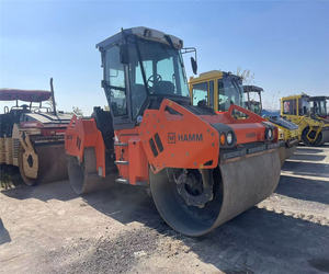 NOUVEAU Compacteur routier vibrant hydraulique à double tambour HAMM 138, moteur Honda 75KW, pour le compactage de la base de routes en gravier - Product Image 3