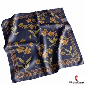 Élégant foulard carré pour femme en tissu doux et léger, accessoires de mode stylés, faible MOQ, approvisionnement en gros, fabricant OEM ODM - Product Image 3