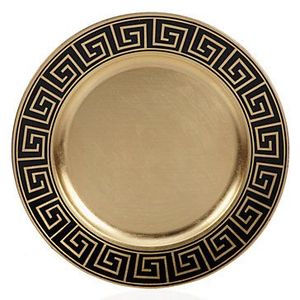 Assiette de service ronde en métal noir, texture martelée, design minimaliste, motif uni fait main, vaisselle et assiettes - Product Image 6