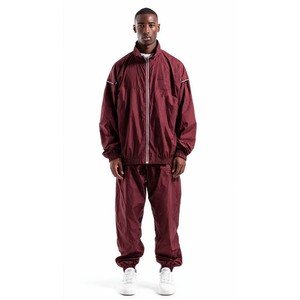 High Quality Rain <b>Suit</b> Mens <b>Red</b> Tracksuits Full Length Zipper Closure Side Pockets Casual Spring Wear 100% Polyester Regular Fit - Product Image 6