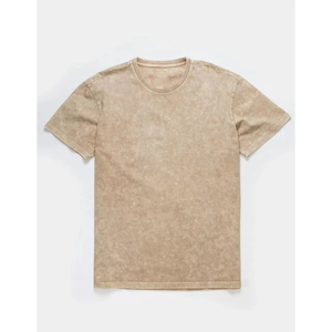 T-shirt pour homme vintage délavé à l'acide, surdimensionné, logo personnalisé, 100% coton, vêtements décontractés, Fortleo - Product Image 6