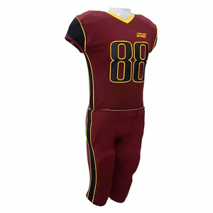 Conjunto de Pantalones y Camiseta de Fútbol Americano Personalizados, 100% Poliéster, Transpirables, Suaves, de Alta Calidad, Colores Personalizados, Tallas Grandes - Product Image 5
