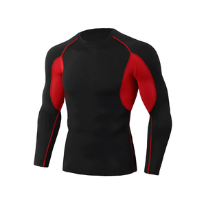 Concevez vos propres t-shirts de compression personnalisés, t-shirts de compression à manches longues, t-shirts de compression unis pour hommes de la meilleure qualité - Product Image 3
