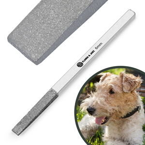 High Quality Stainless Steel Metal Stripping Stones Pet <b>Nail</b> <b>File</b> Premium Pet Grooming Product 6MM - Product Image 1