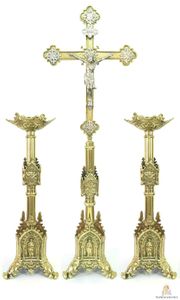 Artículo Personalizado, Artículo Nuevo, Acabado Antiguo, Dorado y Plateado, Artículos Religiosos Ortodoxos, Cruz Griega - Product Image 5