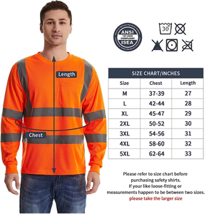 Camisetas de Seguridad Reflectantes de Manga Larga para Hombre, Camisetas Transpirables, Frescas y Duraderas para Verano y Actividades al Aire Libre - Product Image 6