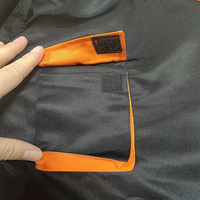 Combinaison de travail noire pour homme en polyester, confortable, certifiée CE, respirante, avec détection des aiguilles, sérigraphiée