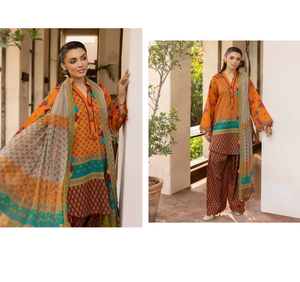 Robes Salwar Kameez 3 pièces Ssumaira Present Charizma Print pour les fêtes, sans plis, séchage rapide, collection toutes saisons, vente en gros - Product Image 2