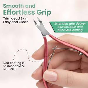 Coupe-ongles professionnels en acier inoxydable avec lames courbes et affûtées pour ongles épais des orteils, dans un coffret cadeau de luxe - Product Image 5