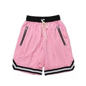 Shorts de basketball souples pour hommes, en Spandex/Polyester, respirants, anti-plis, imperméables, séchage rapide, taille élastique, écologiques, vente en gros - Product Image 2