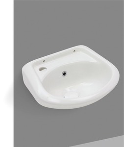 Durable <b>Table</b> Top Counter Top Wholesale Small Wash Basin <b>Mini</b> Smile Ceramic Oval Wall Mounted Bathroom Sink Compact Premium - Product Image 4
