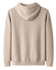 Sudadera con Capucha Beige para Mujer, de Algodón y Felpa, con Logotipo Personalizado Bordado, Ropa Casual Urbana, Venta al Por Mayor de Fábrica OEM - Product Image 5