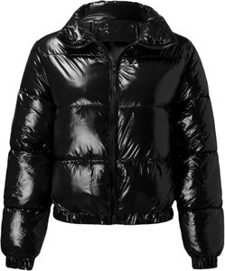 Gloxy Puffer Jacket Custom logo Vintage Solid Color Puffer Down Jacket Men Winter <b>Bubble</b> Padded Coat <b>Top</b> Mens Jackets - Product Image 1