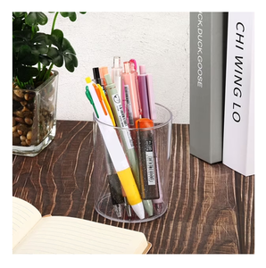 Organizador de escritorio multiusos de acrílico creativo hecho a mano, superventas, para bolígrafos/lápices/marcadores/rotuladores de colores, productos de oficina - Product Image 2