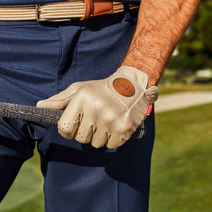 Gant de golf en cuir renforcé, paume en tissu extensible respirant, pour activités sportives professionnelles en plein air, antidérapant, anti-humidité - Product Image 3