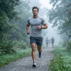 Camiseta de Compresión para Hombre, Manga Corta, Deportiva, para Gimnasio, Entrenamiento, Ropa Deportiva, Logotipo Personalizado, Fitness, Running, Ejercicio, Logotipo Frontal - Product Image 6
