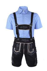 Auténtico traje de Lederhosen alpinos para hombre – Atuendo alemán para el Oktoberfest con cuero de alta calidad y estilo Trachten clásico - Product Image 4