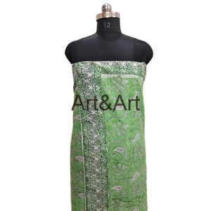 <b>Light</b> Cotton Floral Printed Sarong Dress Green Beach Wrap Pareo <b>Leaf</b> for Parties Daily Use Printed Scarf Summer Resort Winter - Product Image 1