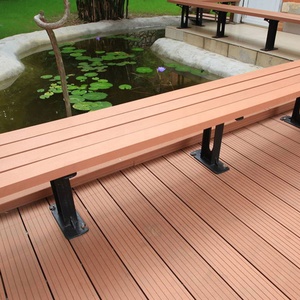 Tarima Exterior Moderna Cuadrada Antideslizante e Impermeable, Revestimiento de WPC con Relieve 3D, Aspecto de Madera - Product Image 6