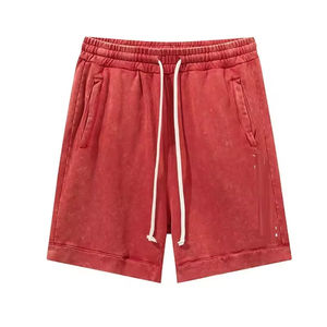 กางเกงขาสั้นชายหาดผู้ชายราคาส่งแบบราคาถูก ซักแล้วแห้งเร็ว ไซส์ใหญ่ ผ้าเรียบ สำหรับออกกำลังกาย ฟิตเนส เทรนนิ่ง พร้อมกางเกงขาสั้นแบบย้อมสีสำหรับผู้ชาย - Product Image 5