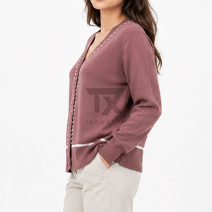 Pull d'hiver pour femme sur mesure, de haute qualité, respirant, léger, 100% laine - Product Image 3