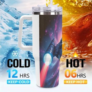 40oz <b>Large</b> Stainless Steel Tumbler With Handle For Factory Warehouse Employees - Product Image 6