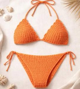Modèle de bikini au crochet |   Bikini fait main : soutien-gorge et bas - Product Image 2