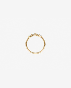 Anillo de Oro Sólido de 14K con Tres Diamantes Cultivados en Laboratorio, Corte Brillante, Clásico, Minimalista, con Baño de Rodio, Certificado IGI, para Mujer, Ideal para Bodas y Fiestas - Product Image 3
