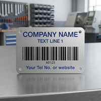 Plaque gravée en aluminium NEXHUB 410, durable, résistante aux intempéries, avec gaufrage, pour signalétique de bureau, personnalisable avec votre entreprise et son numéro de société (SIC)