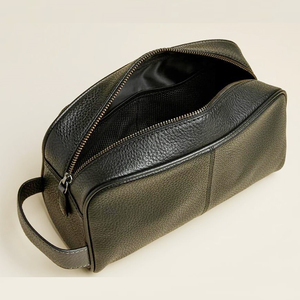 Vintage Leather <b>Toiletry</b> <b>Bag</b> for <b>Men</b> - Product Image 3
