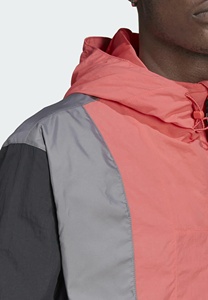 Chaqueta Deportiva de Otoño para Hombre, 100% Poliéster, Cortavientos, con Capucha, Forro Polar, Impermeable, Cuello Alto, Logotipo Frontal - Product Image 5